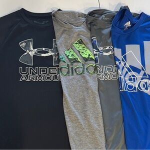 Kids Under Armour & Adidas Shirts - Used